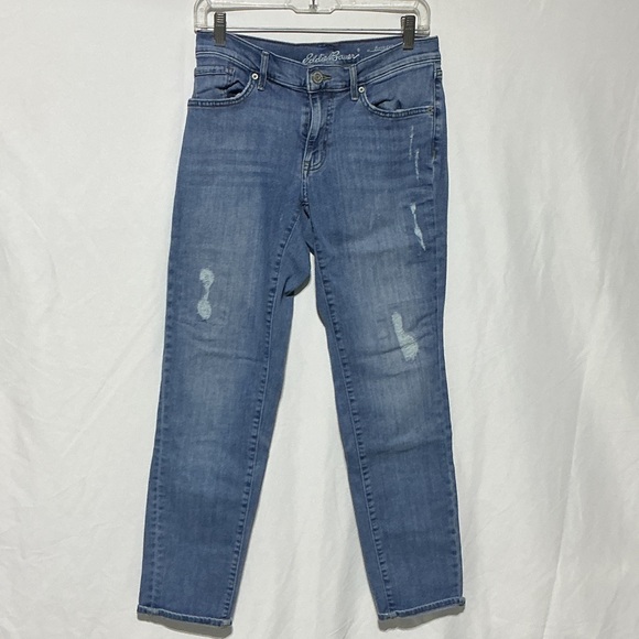 Eddie Bauer Denim - Eddie Bauer Boyfriend Slim Women’s Distressed Jeans Sz 6